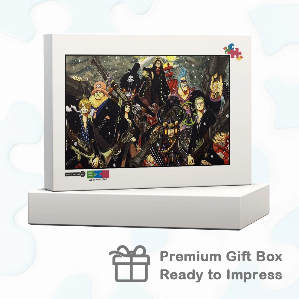 원피스 루피 대형 성인용 직소 퍼즐 전설적인 밀짚모자 크루 장난감 취미 클래식 애니메이션 재미있는 가족 퍼즐 게임 어린이 성인용