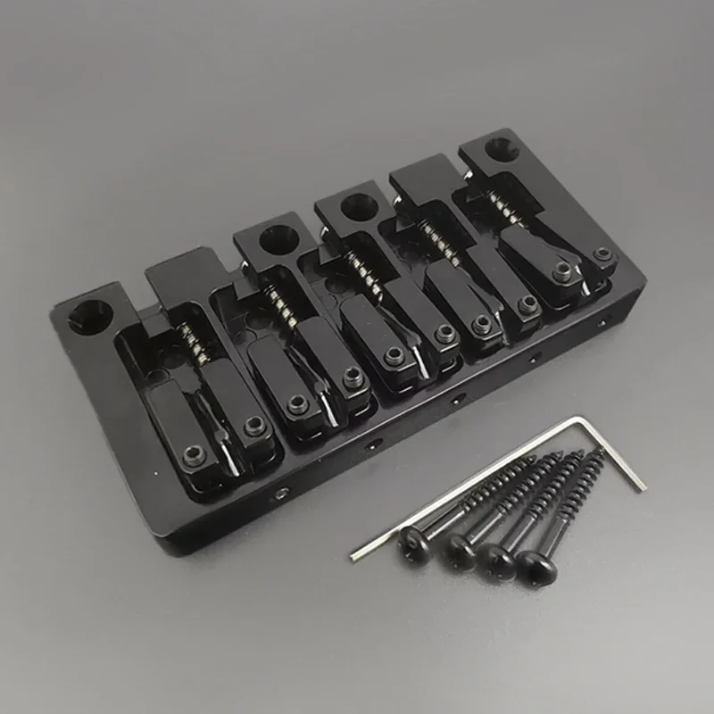 

Flipping Saddle 5 String Bass Bridge 95.5x46MM Body/Bottom Through String Spacing 16.5MM Bass Fixed Bridge