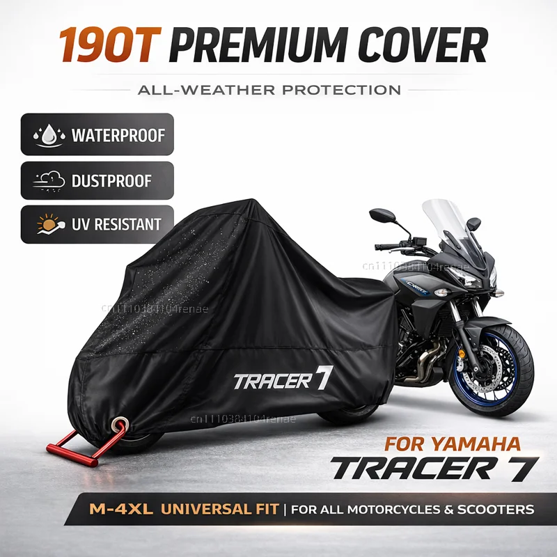 

For Yamaha TRACER 7 /GT 2021 2022 2023 2024 tracer7 gt 190T Motorcycle Cover Waterproof Dustproof UV Protection All Season