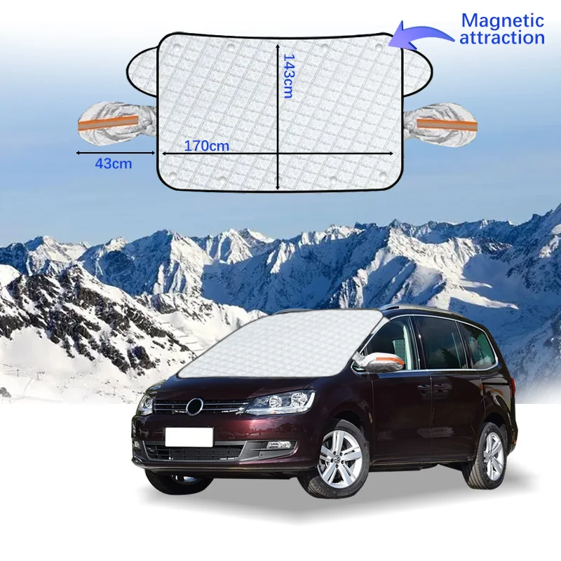 

Car Windshield Cover Magnet Winter Window Snow Shield Anti Frost Auto Front Window Snow Cover For Volkswagen Sharan