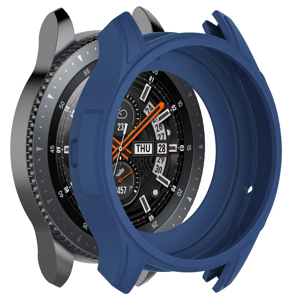 

5Pcs Transparent Watch Protective Cases Anti-Scratch Full Cover Frame for S3 Frontier 46mm Smart Watch Protective Cover Drop