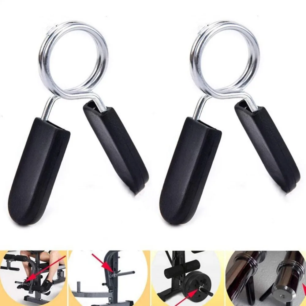 1 Pair 25/28/30mm Spinlock Collars Barbell Collar Lock Dumbell Clips Clamp Weight lifting Bar Gym Dumbbell Fitness Body Building