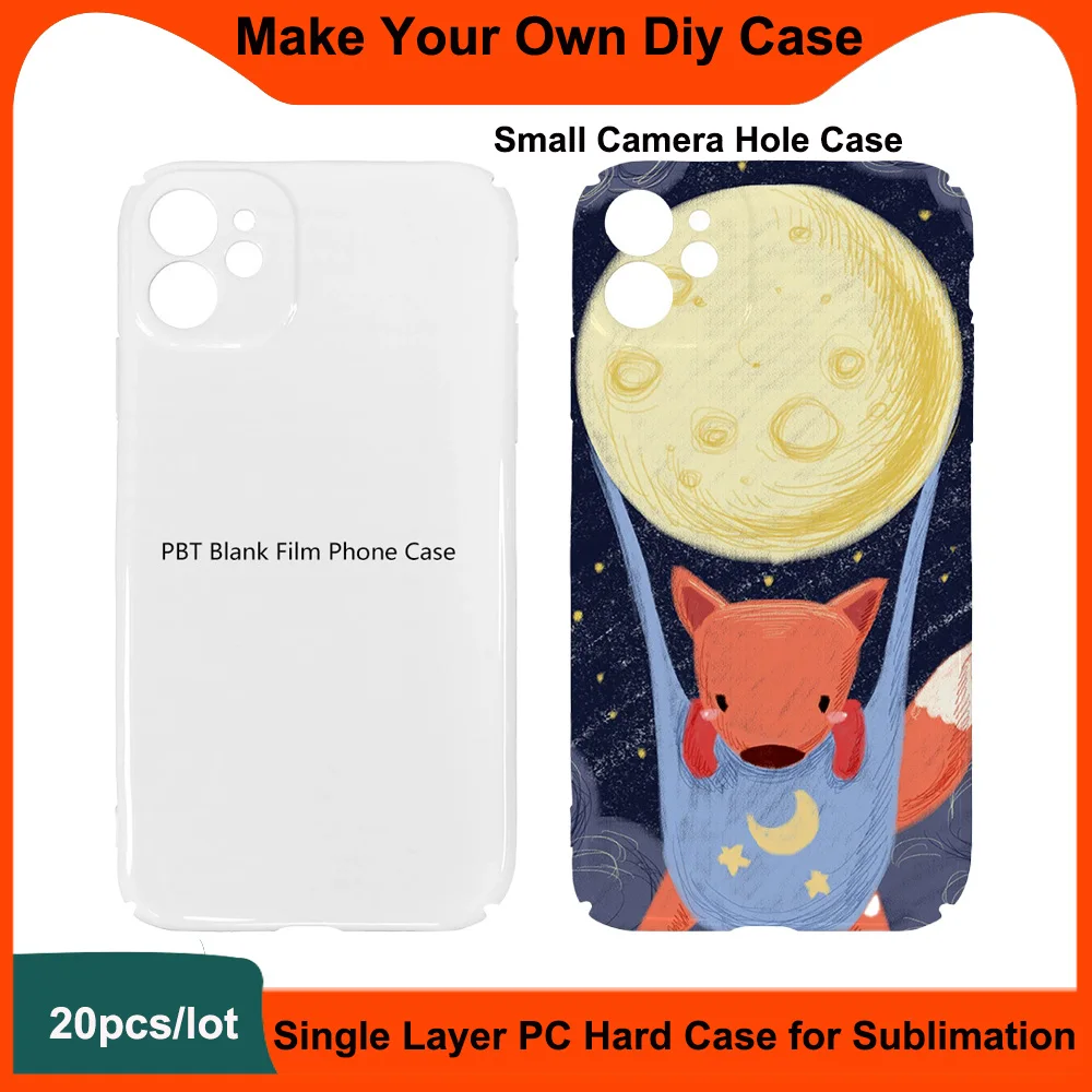 

20pcs 3D Film Blank Sublimation Cases for iPhone 17 16 15 14 13 12 promax Heat Press Customized Photo PC Hard Mobile Back Covers