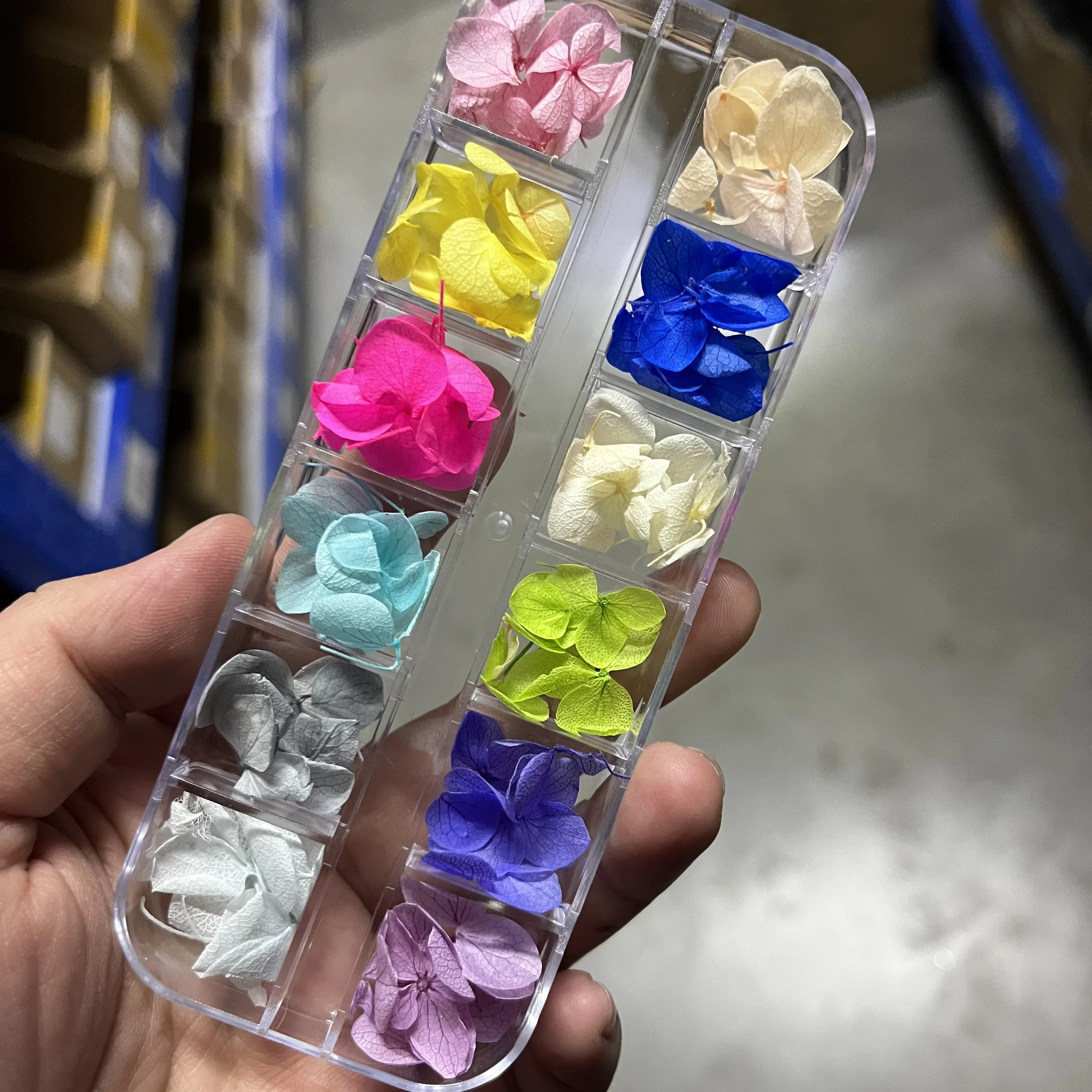 3D DIY flores secas decoración de uñas pegatinas de hojas de flores secas reales diseños de dijes de manicura para accesorios de uñas piezas * &