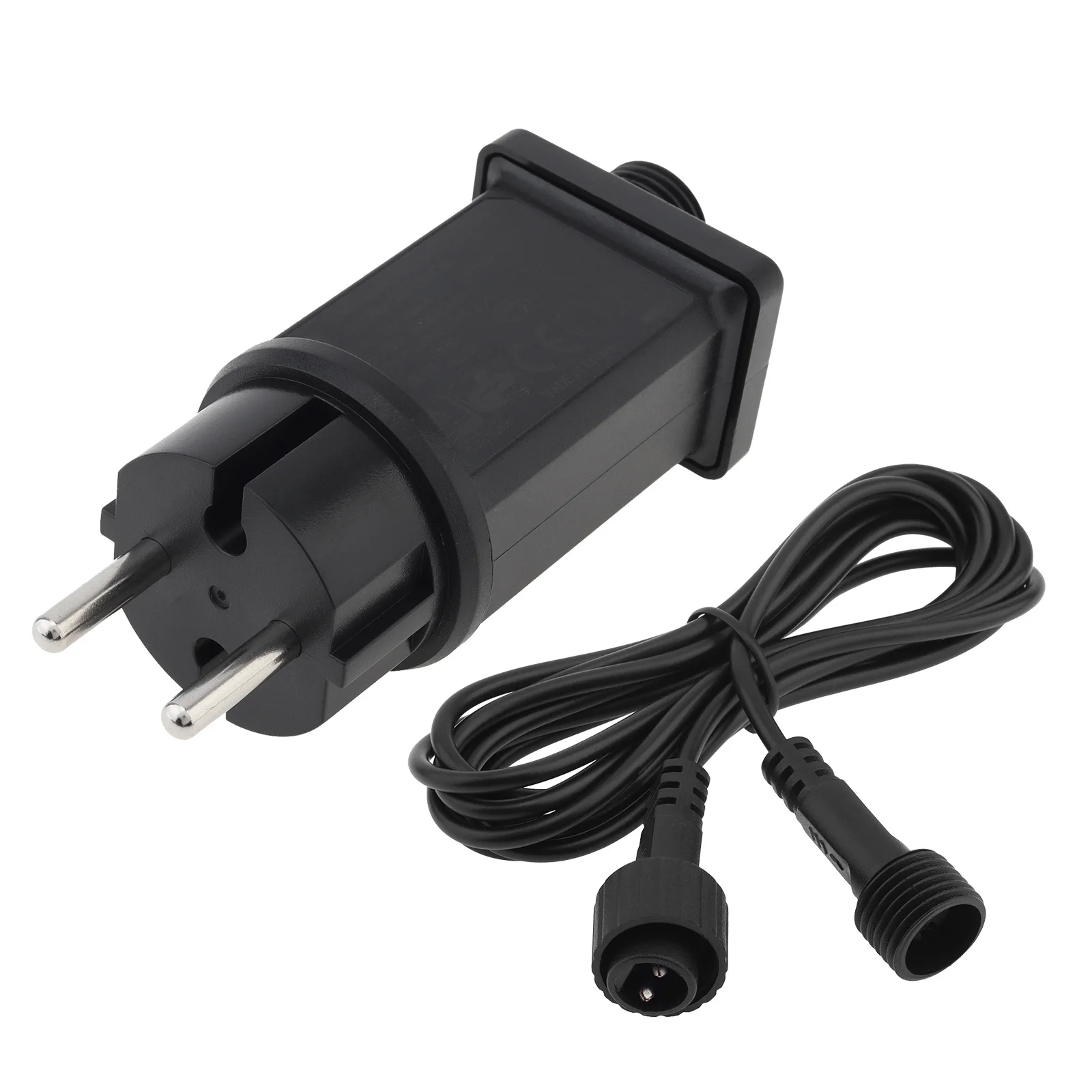 EU Power Supply Adapter 12V LED Transformer with Extension Cord Yard Inflatable Adapter LED Controller Class 2 Power Supply