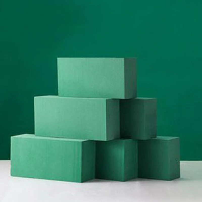 Green Floral Foam Artificial Flower Packing Flowers Arranging Mud Florist Styrofoam Block For Wedding Party Holiday Decor