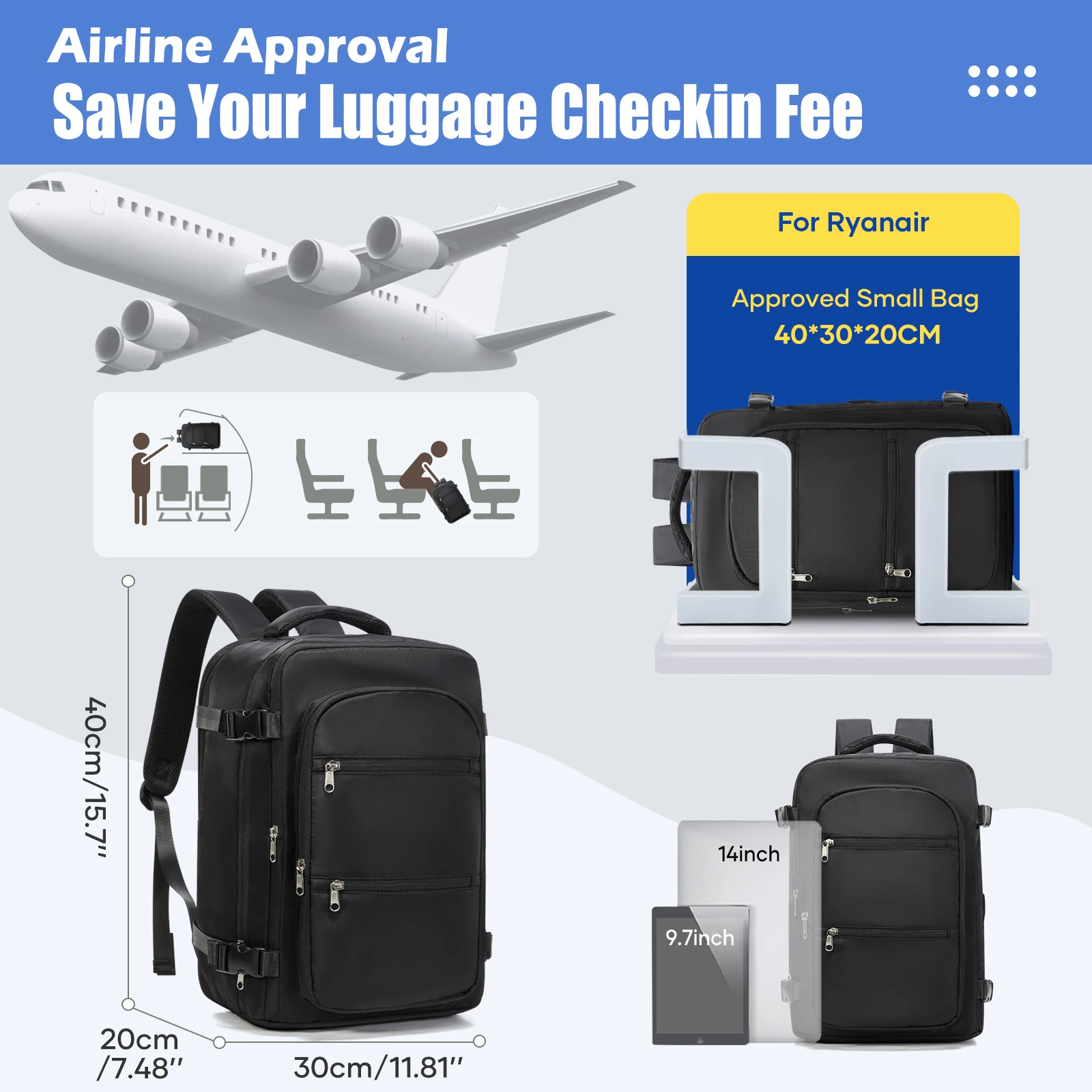 Thumbnail 2 - #1 Cabin Luggage Backpack Comparison Guide