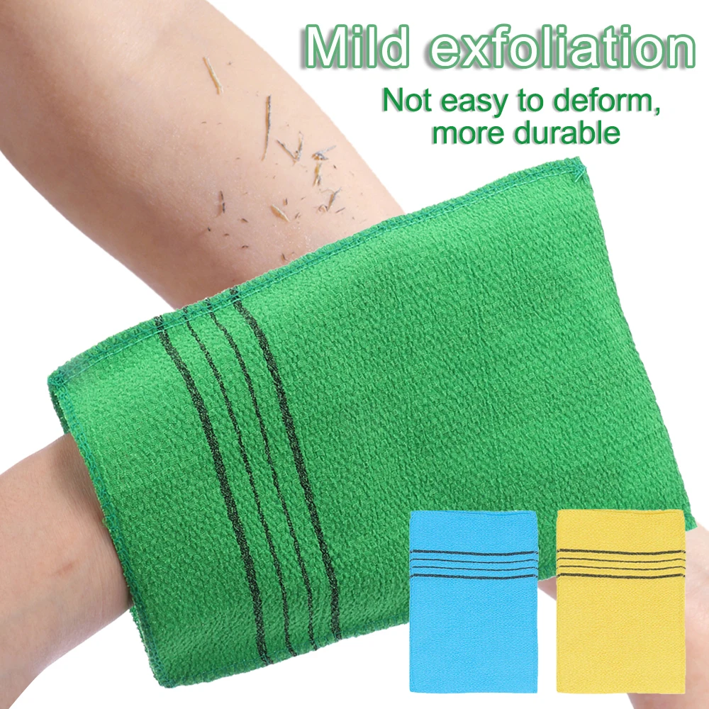 1/3/5/10 pcs Durable Massage Viscose Fiber Portable Cleaner Bath Glove Shower Scrubber Exfoliating Bath Towel Washcloth