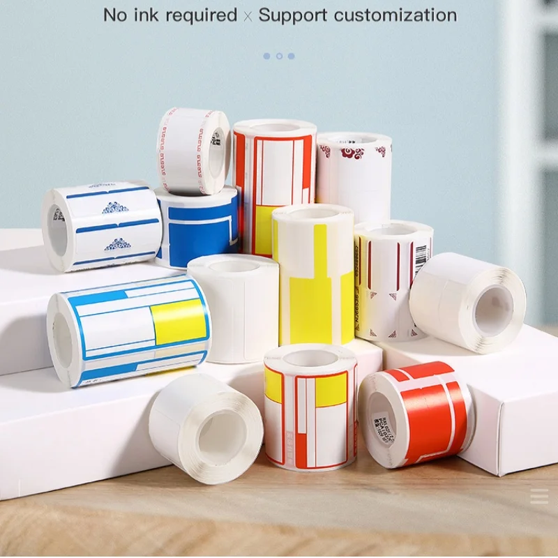 Niimbot Waterproof Thermal Transparent Label Paper B21 B1 B203 B3S Printer Anti-Oil Tear-Resistant Label Paper Etiquetas Papeles