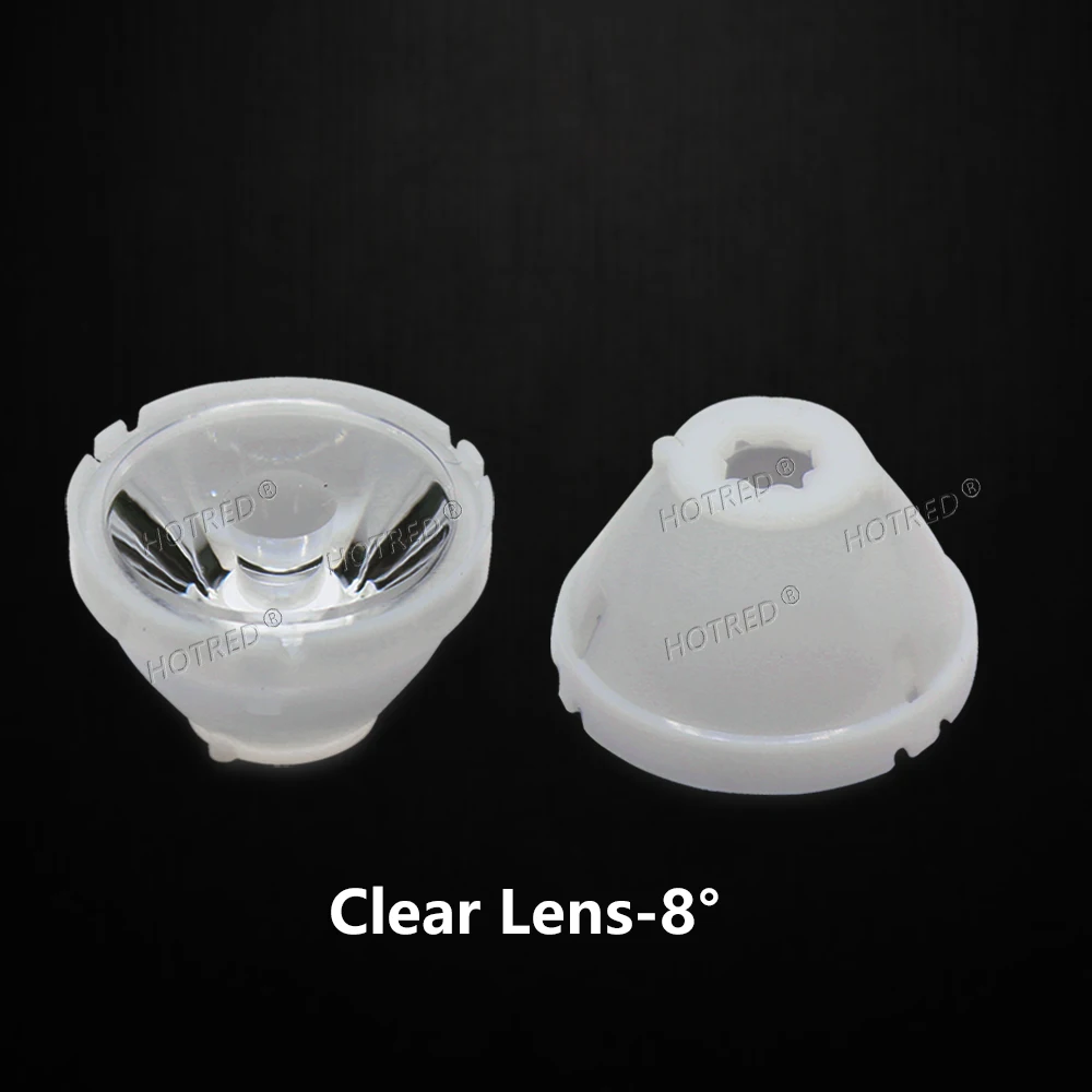 10-100pcs LED Lens For 1W 3W 5W XPE 3535 3030 XPG2 Optical 21mm PMMA 8/25/30/45/60/90 Degree Clear Bead Plano Integrated Lenses