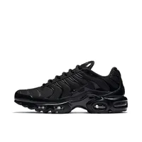Nike Air Max Plus TN Triple Black Cushioning Men Breathable Running Shoes Outdoor Casual Sneakers Men Trainers 604133-050