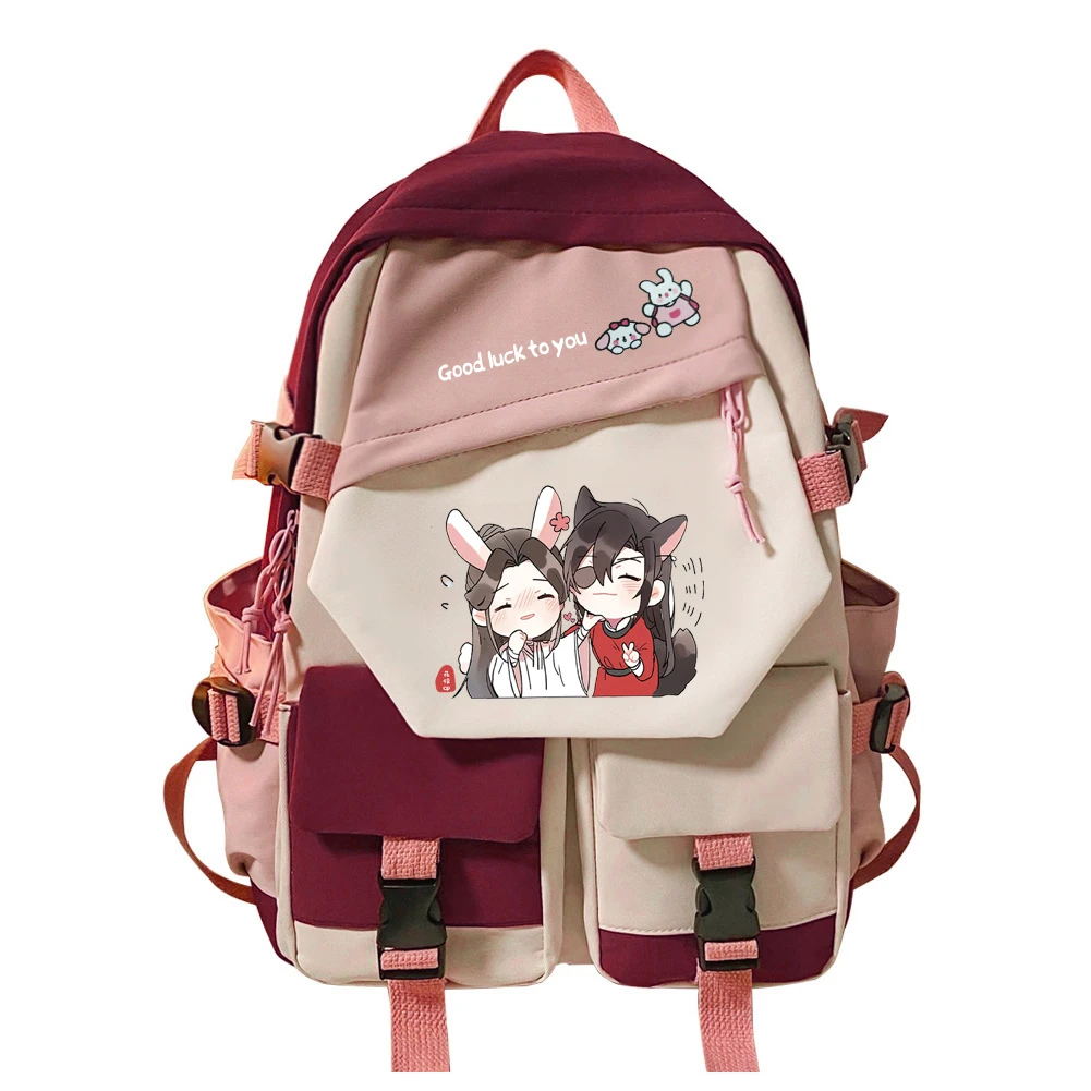 Mochila de Anime Tianguancifu God Blessing, mochila escolar Unisex para estudiantes, mochila de viaje para ordenador portátil de dibujos animados, regalos de moda para actividades al aire libre