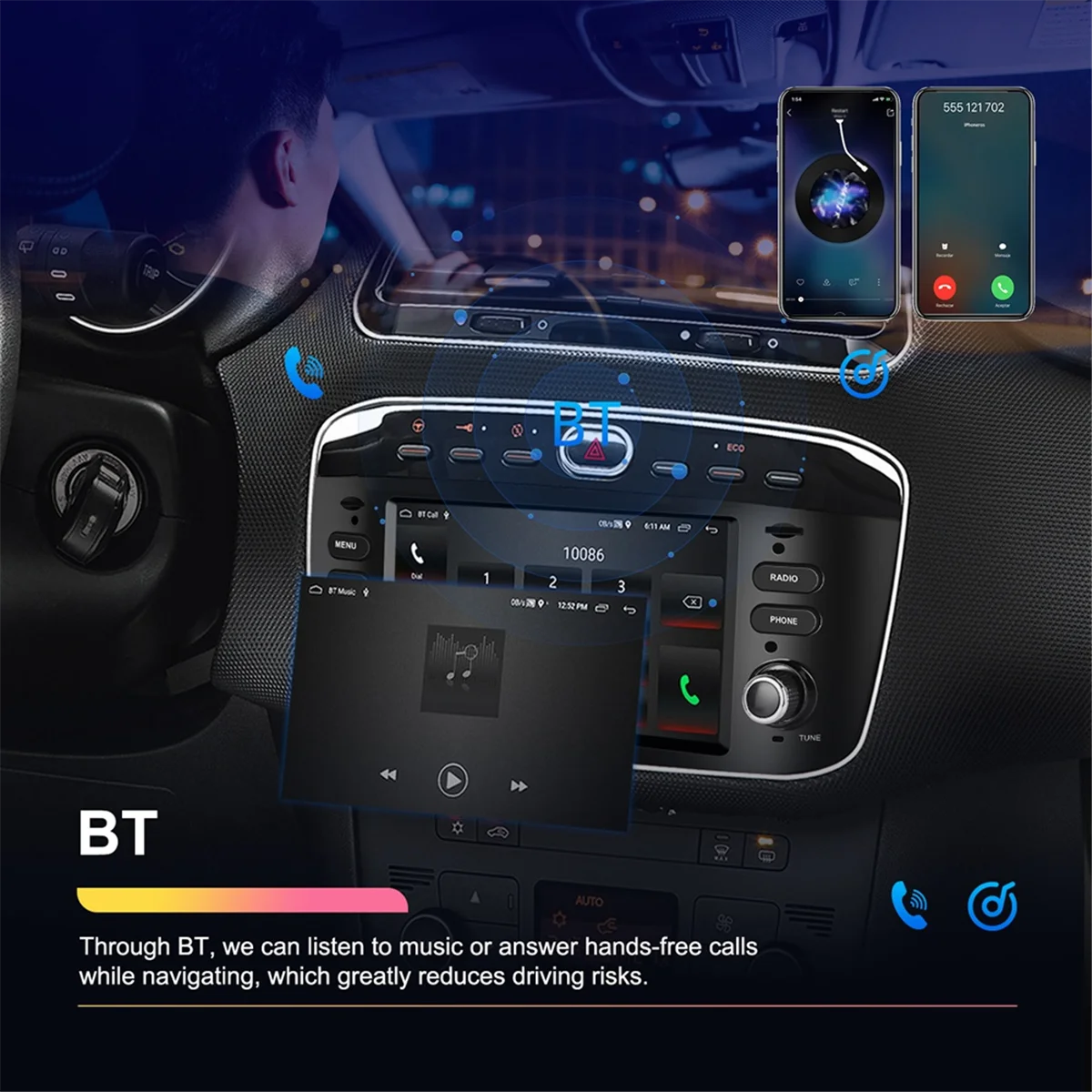 

Android 2 Din Car Radio for Fiat Punto 2010-2016 Linea 2012-2015 Multimedia Player Wifi GPS Navigation Stereo