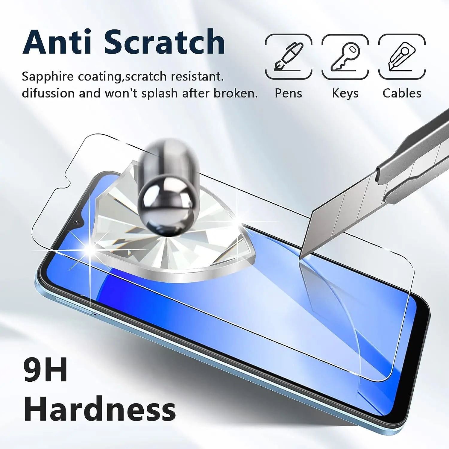 Voor Cubot P80, 9H Screen Protector 2/4Pcs Hd Gehard Glas Film