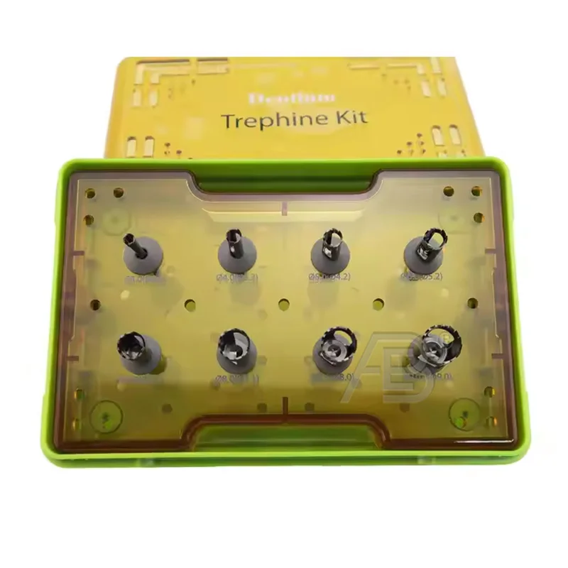 Original Dentium Trephine Bone Removal Tool Kit Drill Bits Dental Implant Instruments Dental Tools