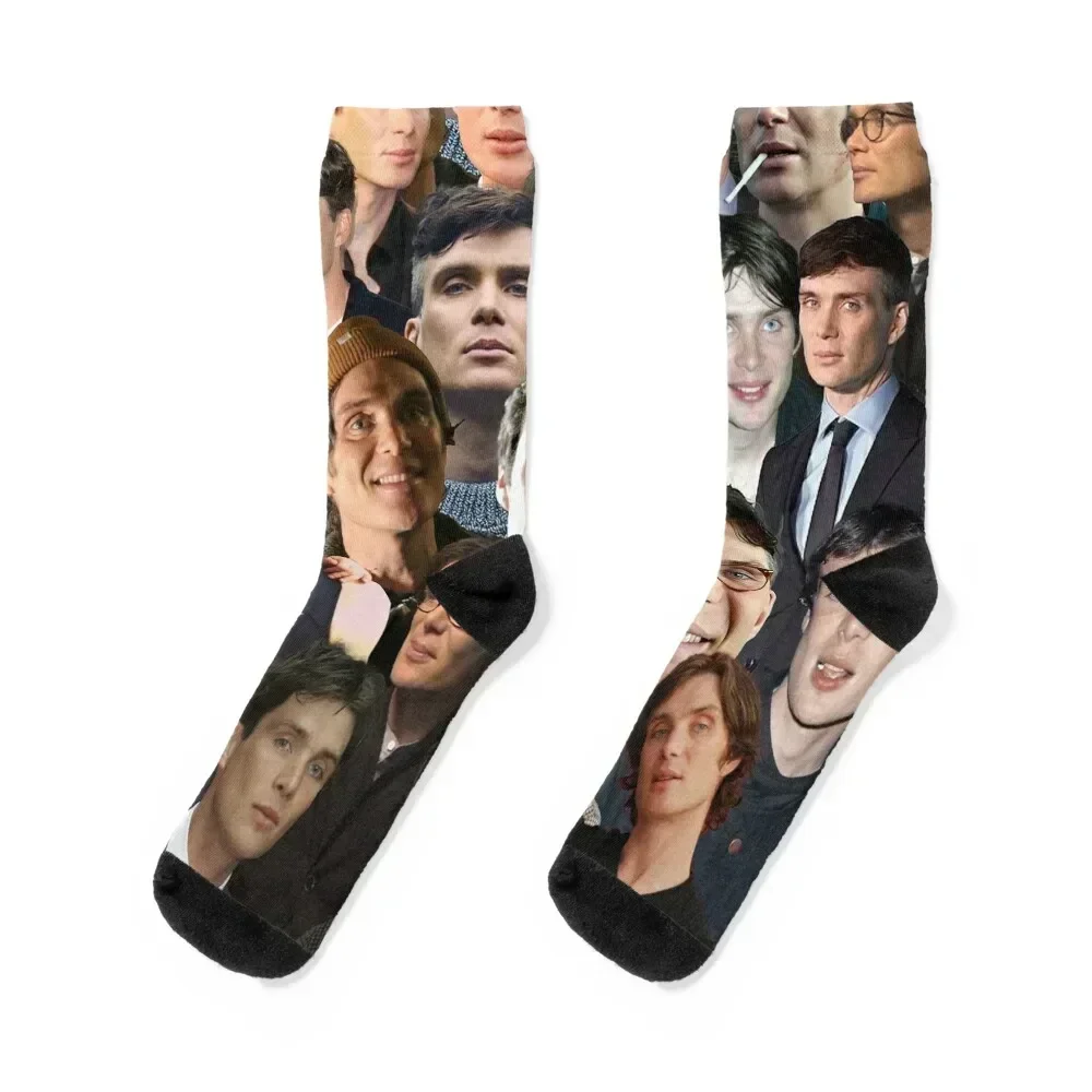 

Cillian Murphy Photo Collage Socks christmas stocking moving stockings christmas gifts Run Woman Socks Men's