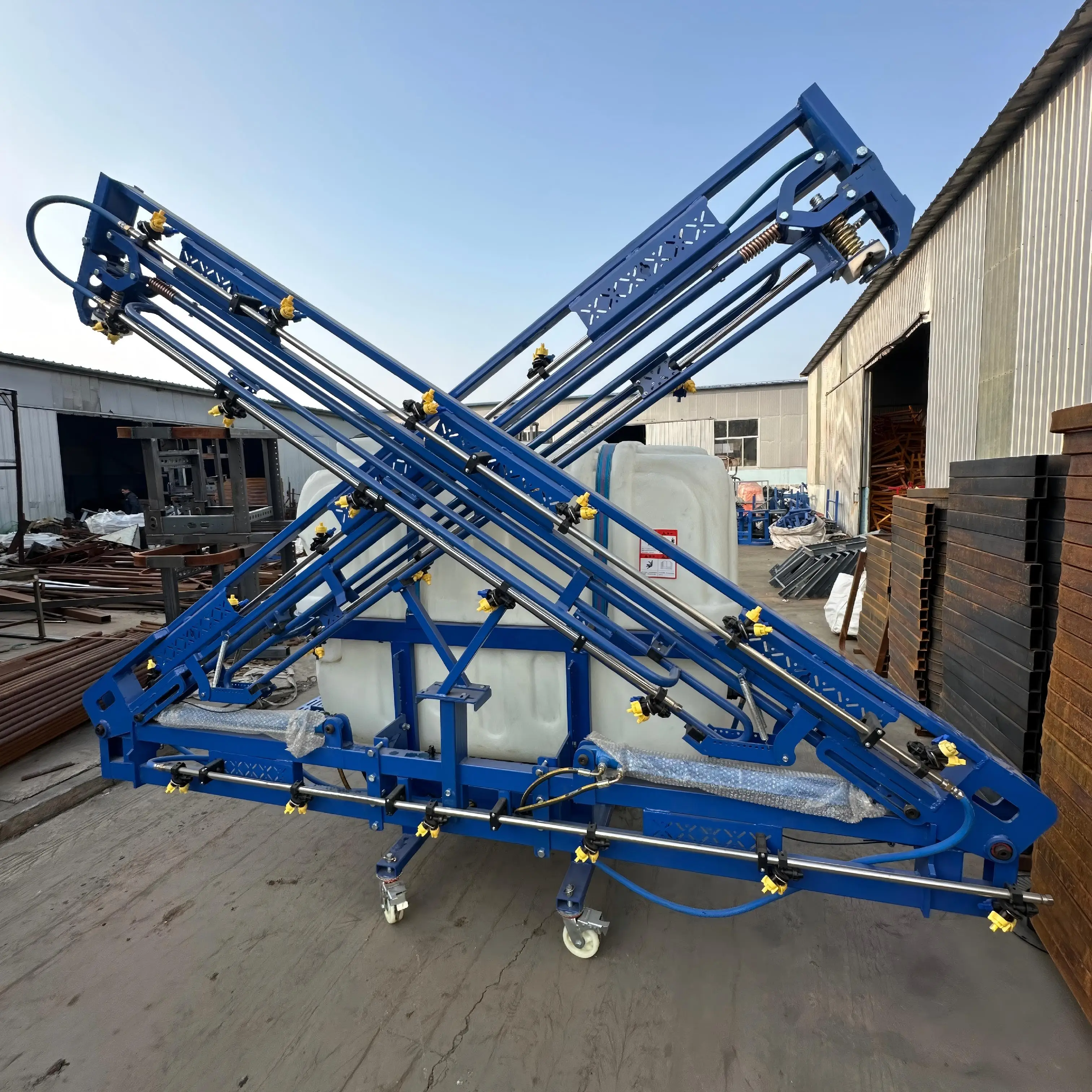 8-18m Diaphragm Pump 500-1200L Boom Sprayer Mounted Sprayer 3-Point Mounted on Agricultural Tractor Power