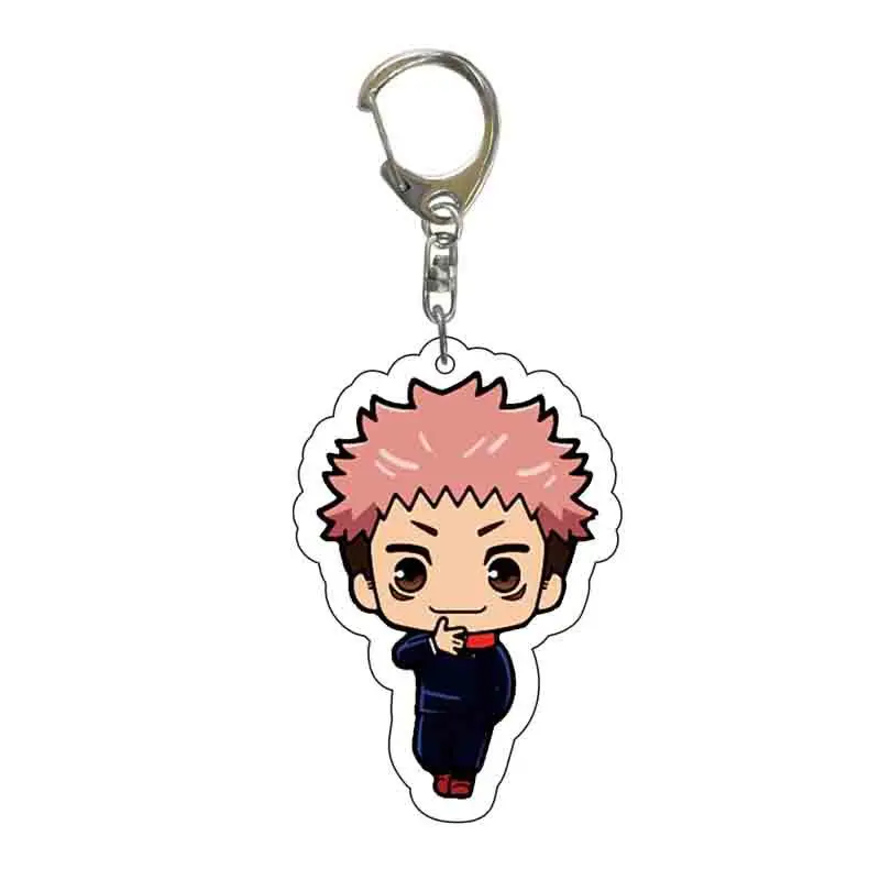 Anime Acrylic Keychains Fushiguro Toji Okkotsu Yuta Geto Suguru Ryomen Sukuna Inumaki Toge Car Keyrings Bag Accessories Figure