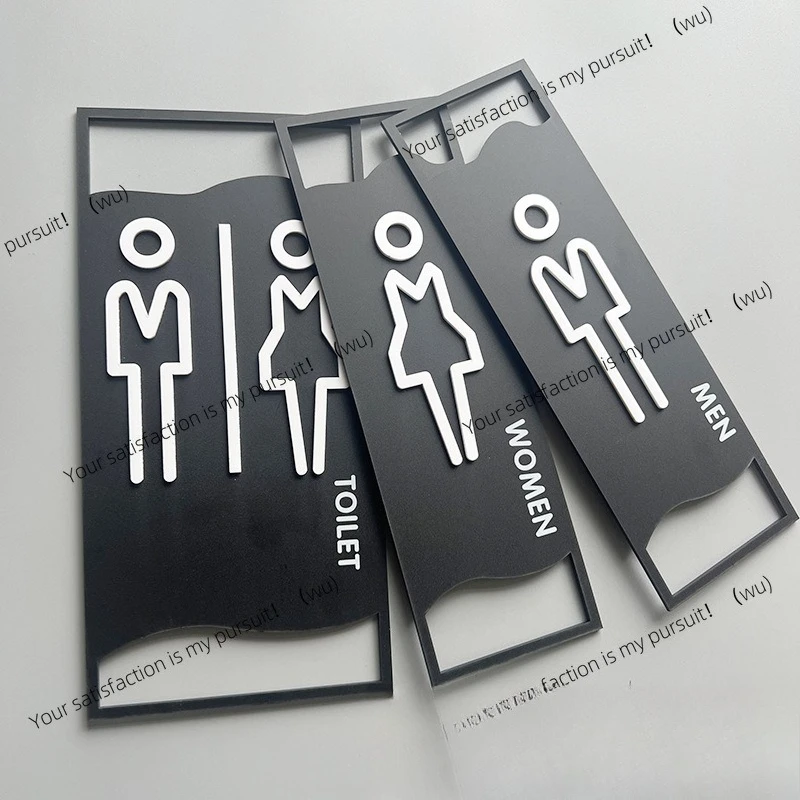 Toilet signs, acrylic signs, stickers, bathroom men and women