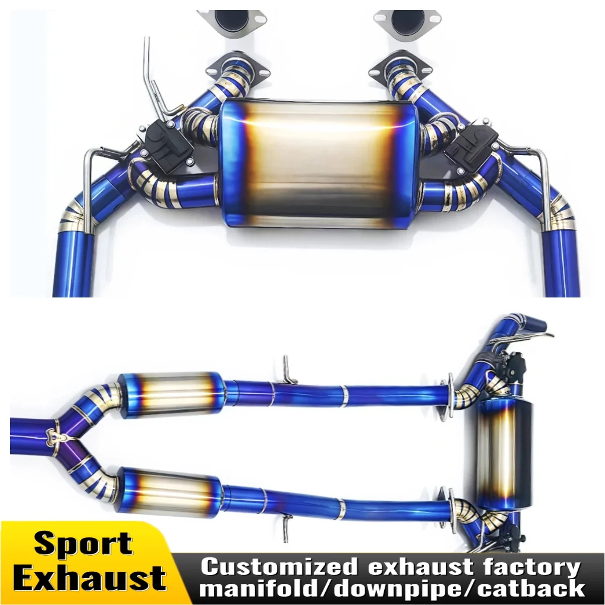 

Suitable for 2009-2021 Nissan 350Z 3.5l high performance titanium valve exhaust cat back muffler sports car sound upgrade