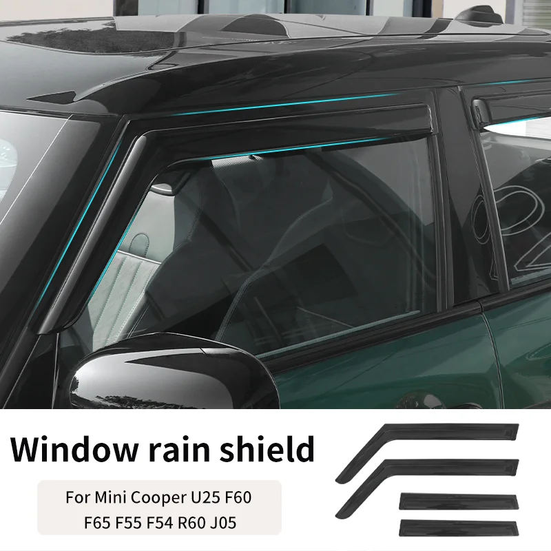 

Car Window Visor For MINI COOPER F60 F54 F55 R60 U25 F65 J05 COUNTRYMAN CLUBMAN Vent Sun Rain Guard Shield Awning Cover