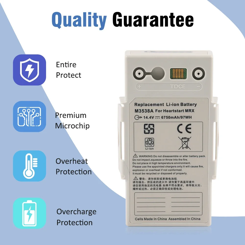 ETESBAY M3538A Batterij Voor Heartstart MRx Monitor/Defibrillator Batterij M3538A M3535-60992 M3535A M3536A
