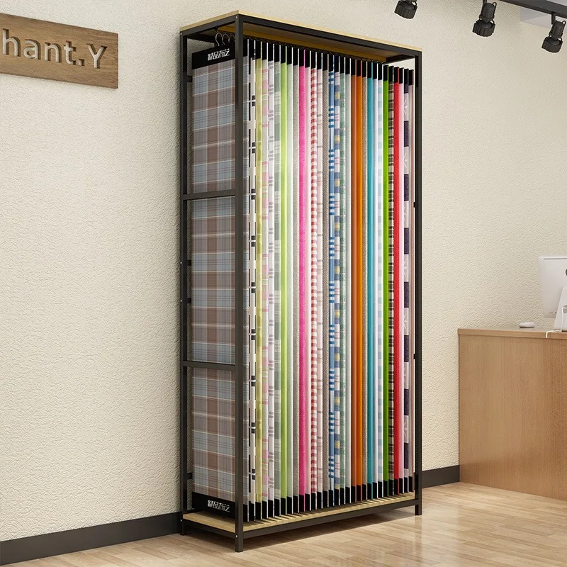 Home textile shelf fabric, quilt core, four piece display frame, bed sheet, curtain display cabinet, market bed frame, spot