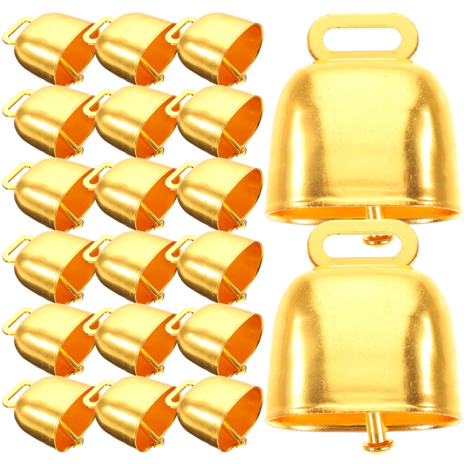 

20 Pcs Metal Cow Bells Clear Sound Christmas Decor Chimes Pet Supplies Cattle Hanging Accessories Farm Animal Bells
