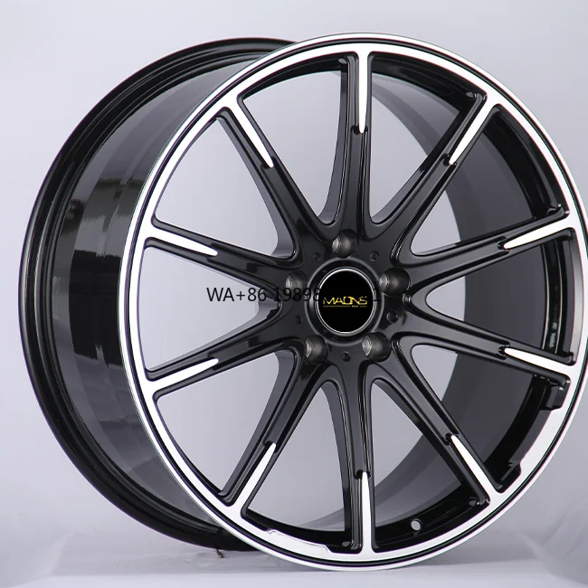 

Wheelshome 8124F 22/23/24 Inch Black Machined Face 5-130 Stock Forged Wheels for Mercedes G Class