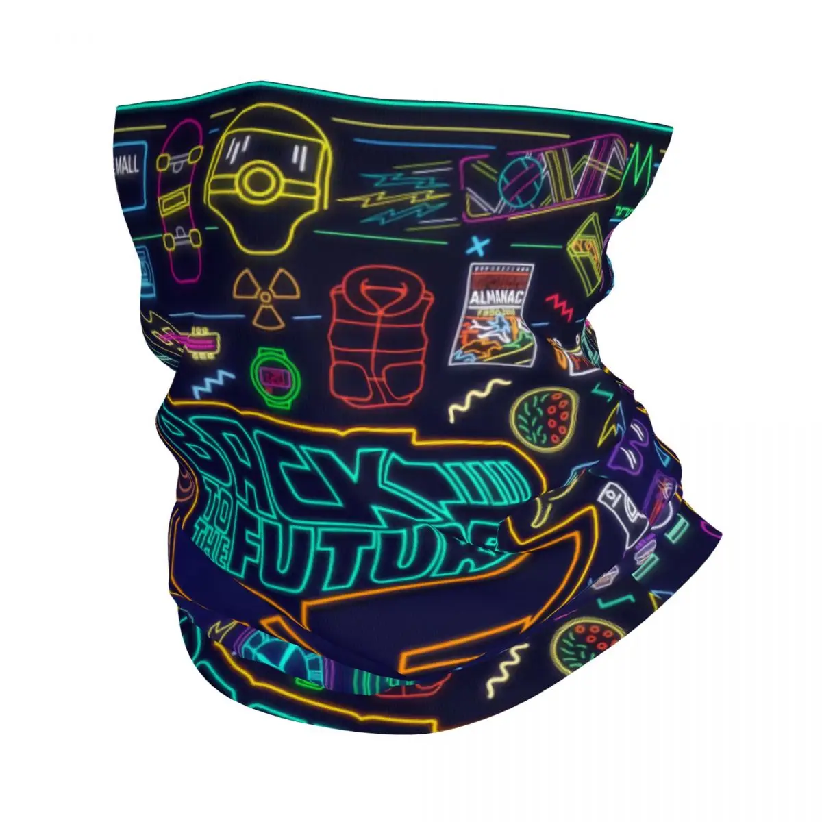 Back To The Future Bandana Neck Gaiter for Hiking Cycling Men Women Wrap Scarf Circuits Of Time Balaclava Warmer