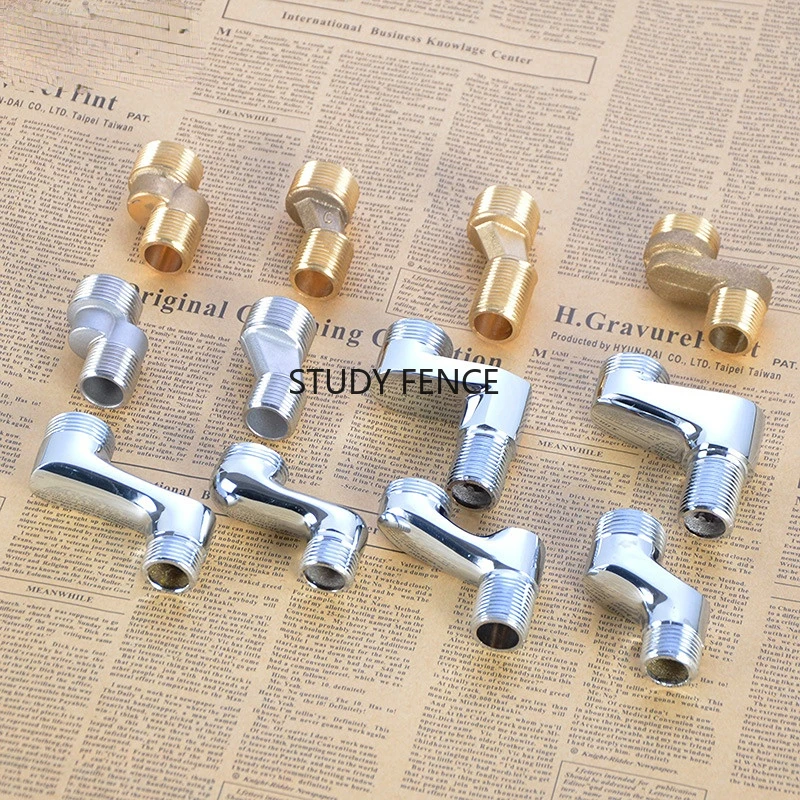 Shower Bathtub Faucet Copper Thickened High and Long Curved Foot Adjustable Eccentric Curved Foot Screw Crutch Joint Accessories