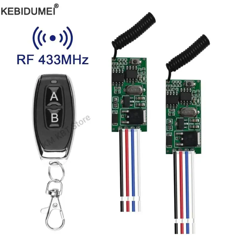 Mini relais sans fil RF, 433mhz DC 3.6V 5V 9V12V 24V, télécommande universelle, interrupteur Micro récepteur émetteur, utilisation pour Led