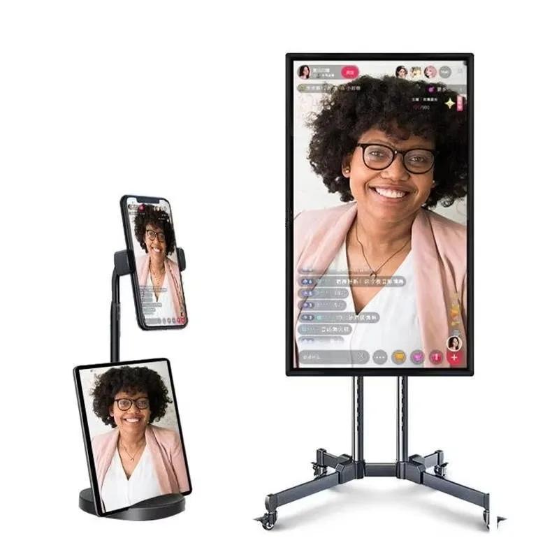 

43/55/65 Inch Newest Live Streaming Broadcast Equipment Mobile Live Broadcasting Equipment On Facebook,Tiktok,Youtube,Instagram
