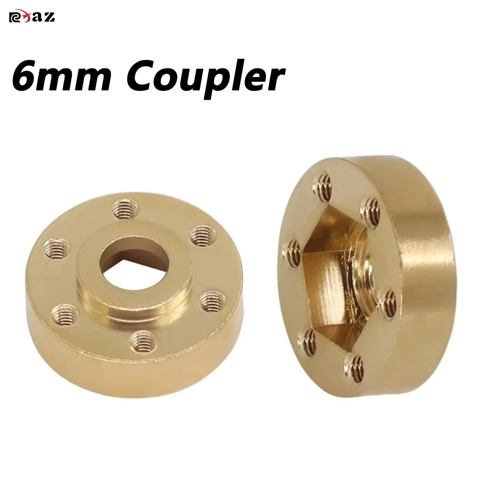 

Латунный шестигранный адаптер ступицы колеса RCXAZ — для обода с замком 1,9/2,2 — RC Crawler Axial SCX10 Capra TRX4 TRX6 VS4-10 Gen8