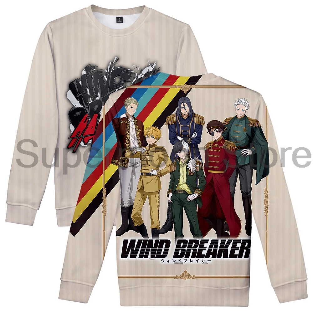 

Wind Breaker Anime Japan Manga 3D Crewneck Long Sleeve Streetwear Women Men Sweatshirts Harajuku Clothes