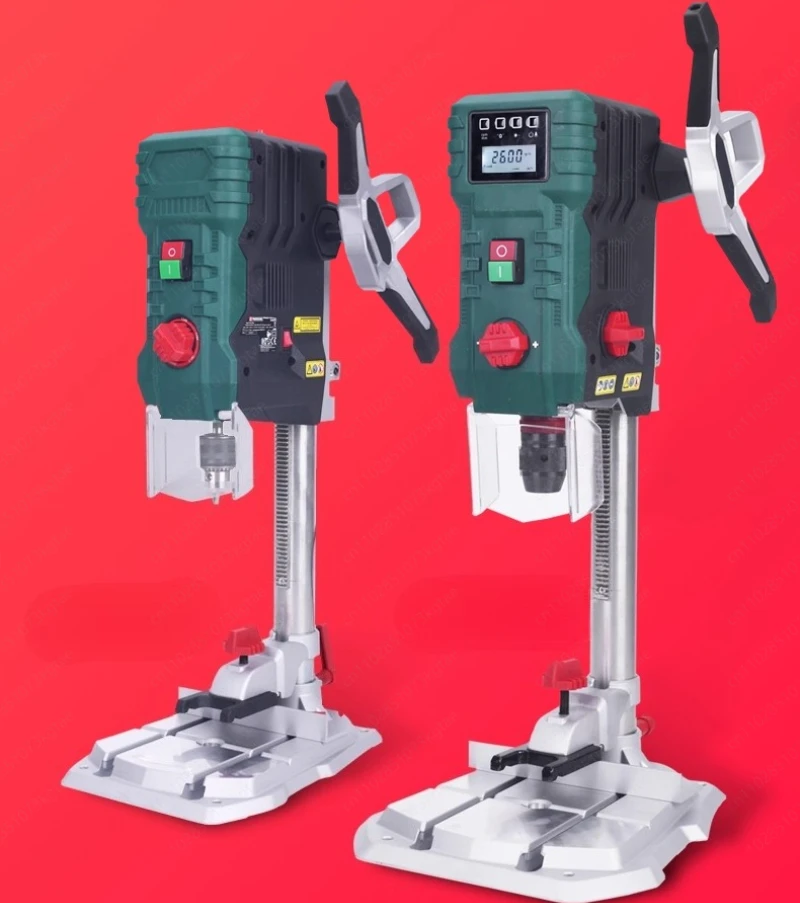 Benchtop bench drill household small aluminum alloy continuously variable speed 220v high precision industrial precisiondrilling