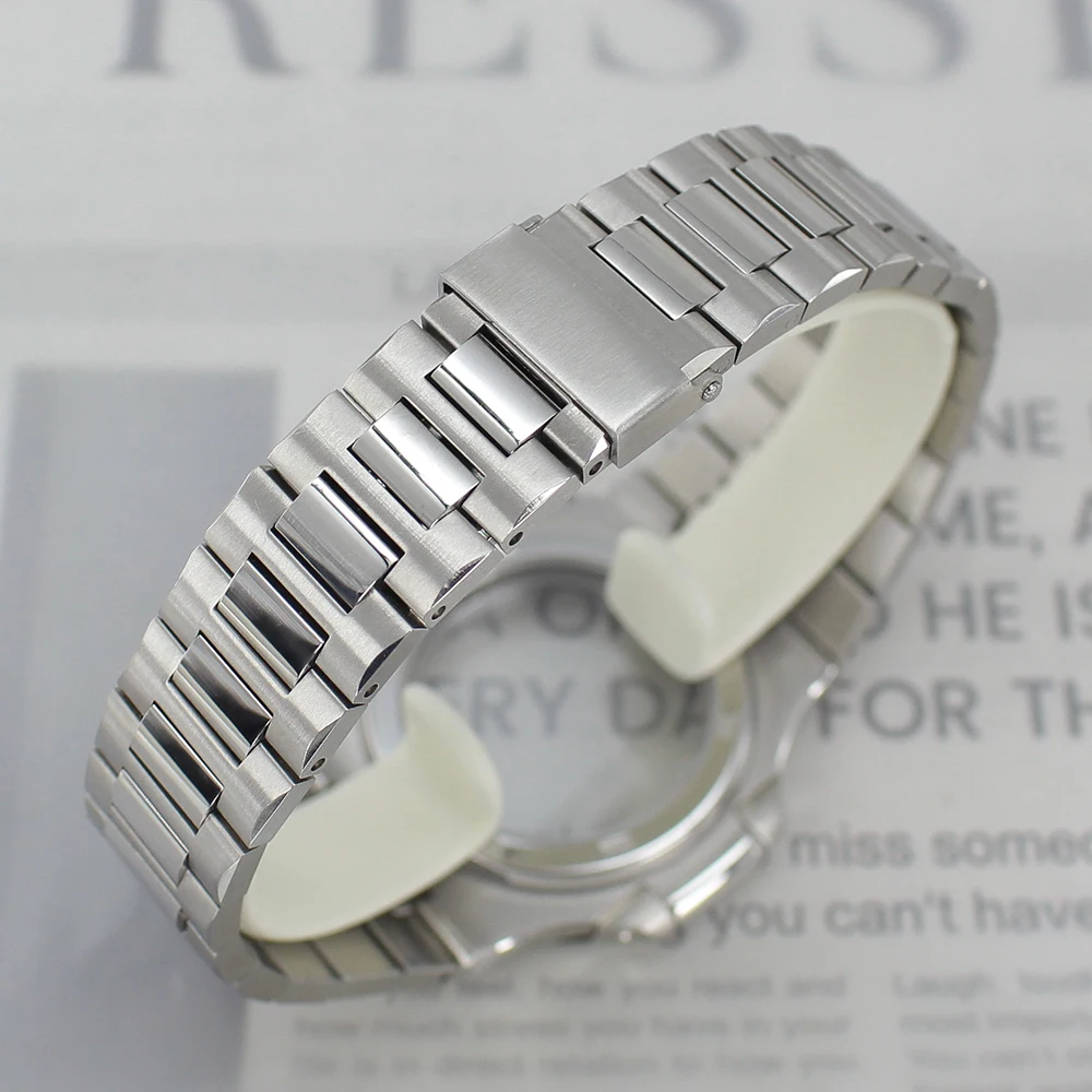 43.3 مللي متر الفضة رقيقة جدا ساعة حافظة الياقوت كريستال ل ميوتا 9015 30 مللي متر الهاتفي ساعة عالية الجودة اكسسوارات تعديل نوتيلوس #4