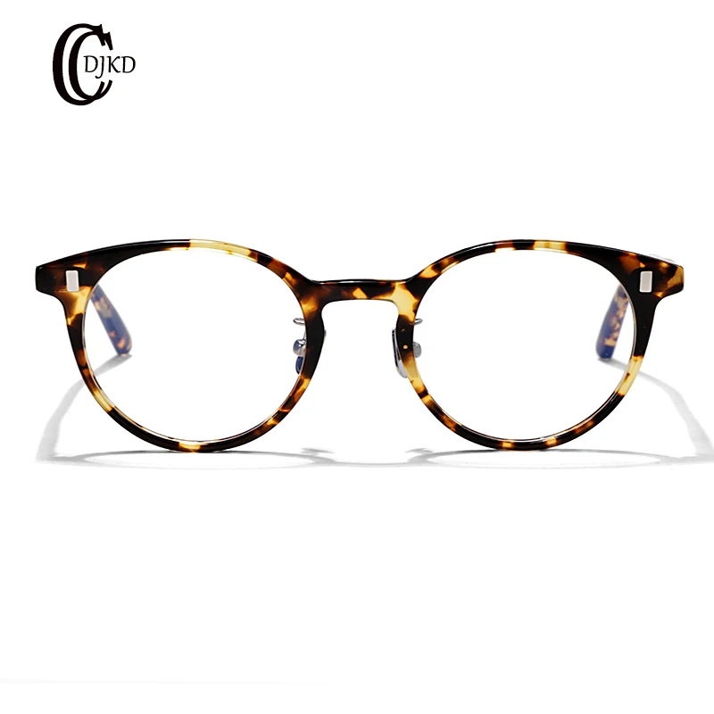 2024 New Acetate oval Retro Eyeglass Frame Men And Women High Quality Fashion Designer Personalized Handwork Classical Glasses