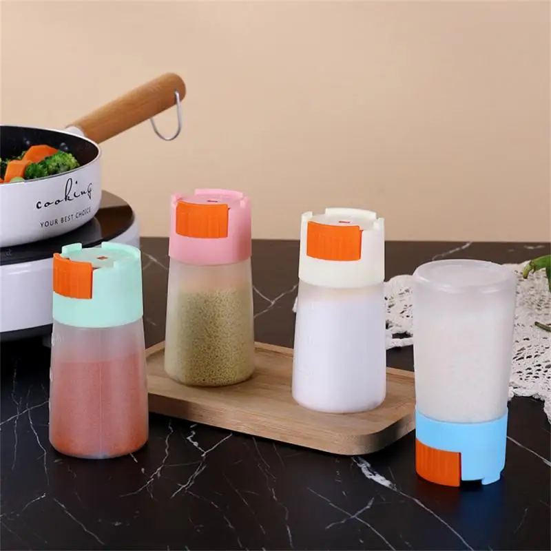 Jar For Spice Pepper And Salt Shakers Bottle No BPA Plastic Seasoning Jar Spice Dispenser 150ml Spice Jar Rack Kitchen Organizer