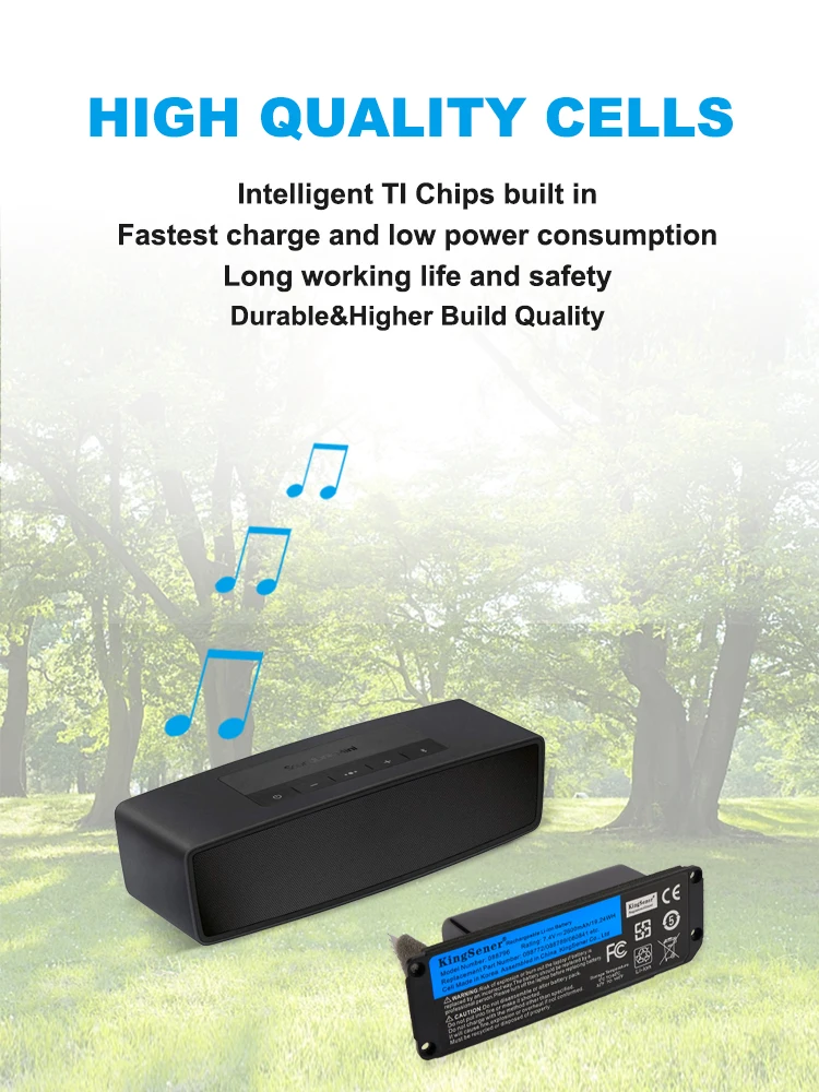 KingSener 088796 088789 088772 080841   Głośnik Bluetooth Bezprzewodowy głośnik do BOSE Soundlink Mini 2 7.4V 2600mAh/19.24WH — zdjęcie produktu 7