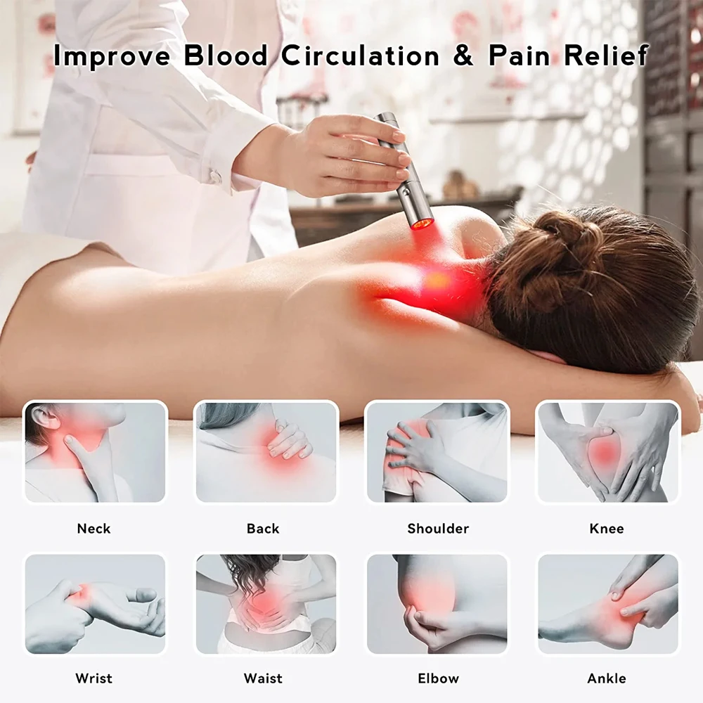 

LED Red Light Device 900 850 660 nm near infrared Blue Light Treatment Face Body Knees Ankles Hands and Feet pet pain relief han