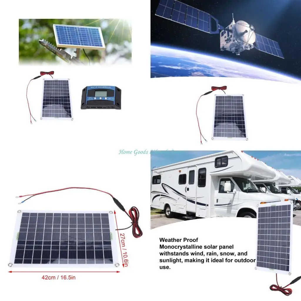 E74E Quick Install 50W Solar Charging Set Includes All Necessary Factors