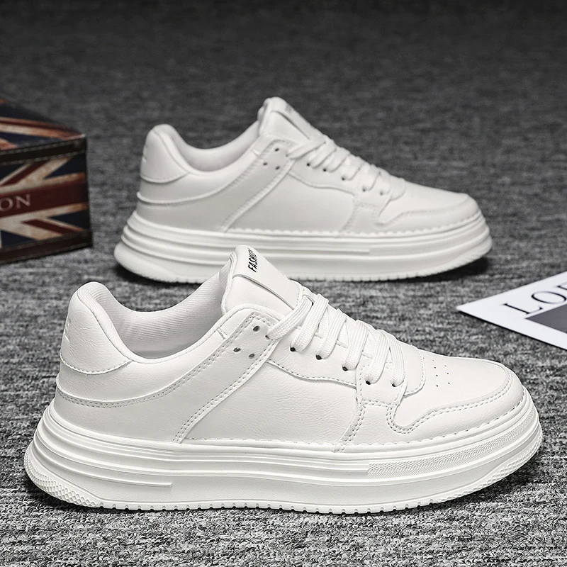 

Коллекция универсальных белых кроссовок на толстой подошве 2025 года, спортивных и повседневных кроссовок и модной обуви, повседневных модных кроссовок