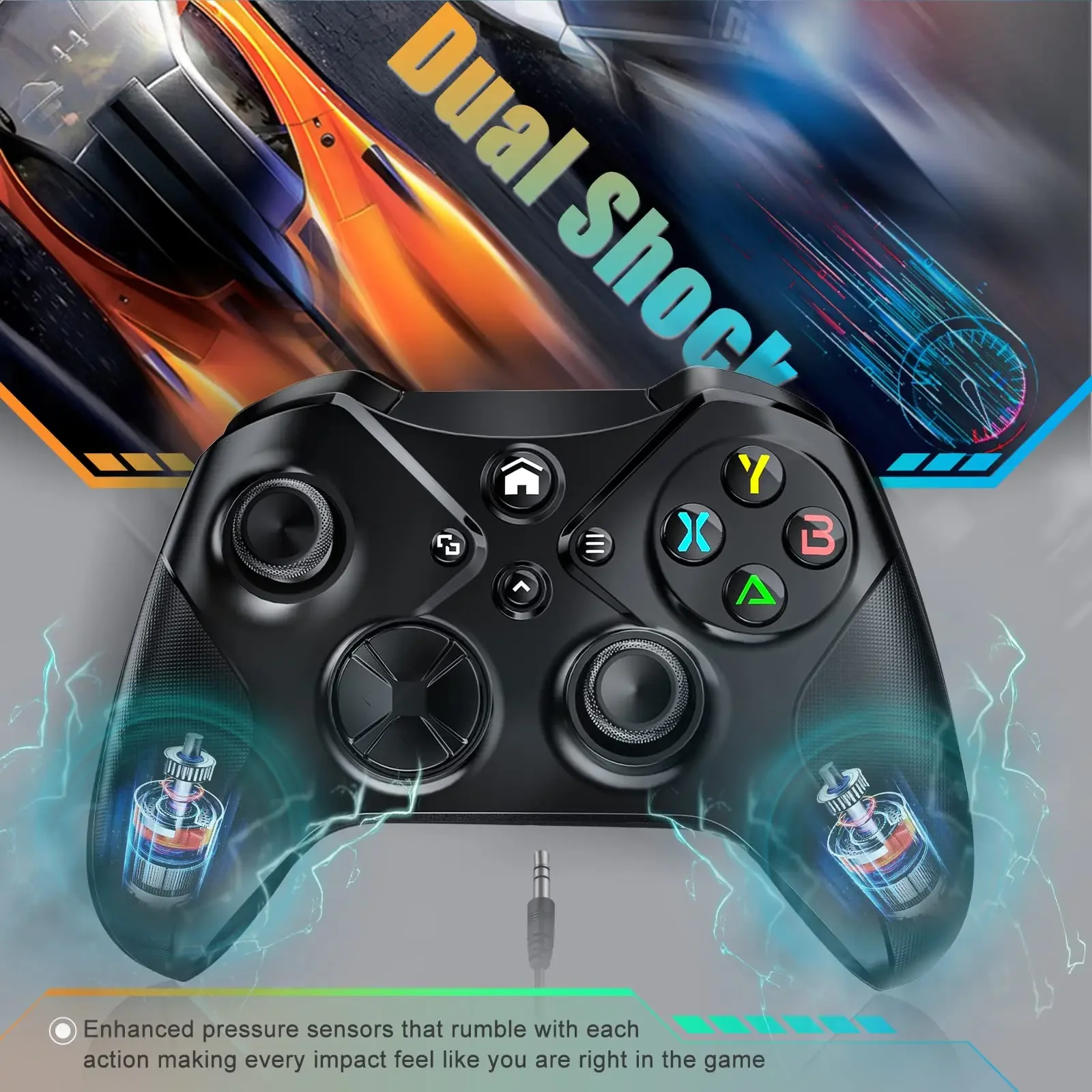 وحدة تحكم لاسلكية لأجهزة Xbox ONE/Xbox one S/X Series Consoles/Android/PC عصا التحكم في الألعاب 6 محاور مستشعر الدوران Turbo Func Gamepads