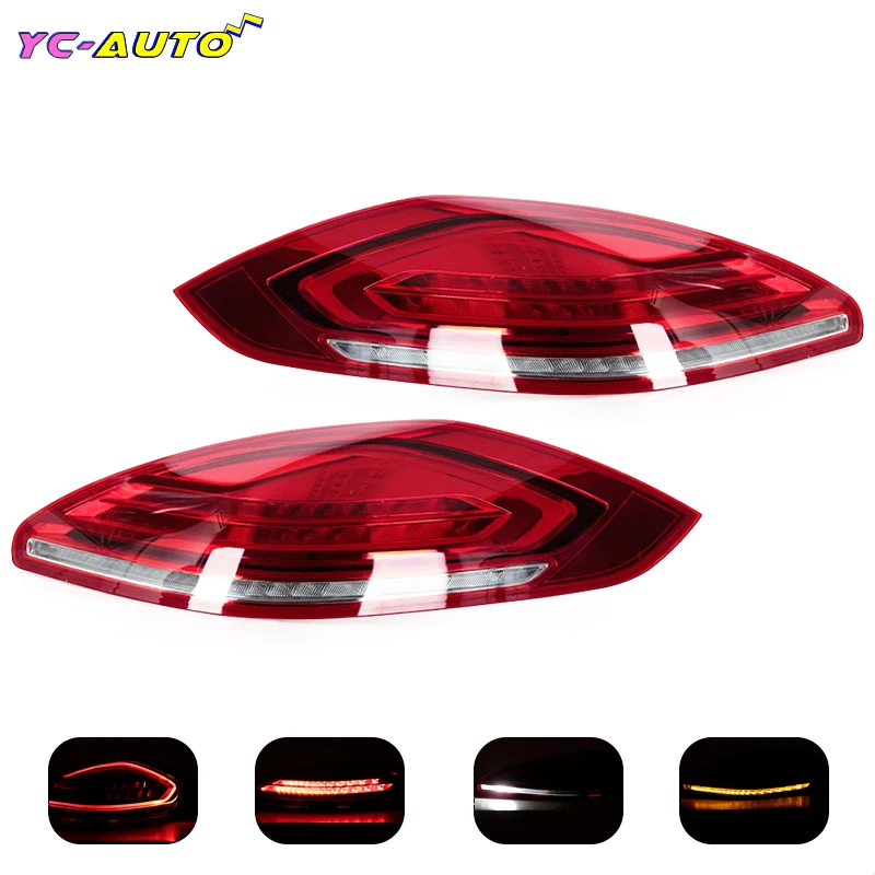 LED TailLight Assembly Turn Signal Lamp Brake Light Car Accessories For Porsche Panamera 970 2014-2016 97063143104 97063143105