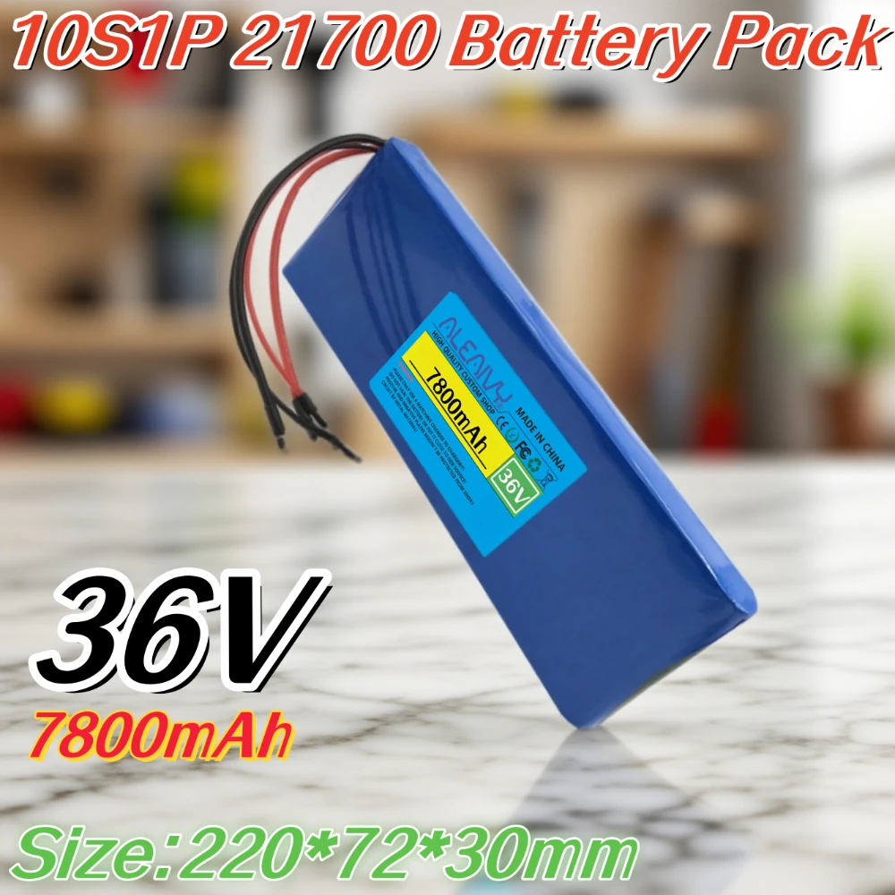 

10S1P 36V 7800mAh Battery Pack 21700 Lithium Li-ion Rechargeable Batteries,for Electric Self-Suction Hoverboard Unicycle.