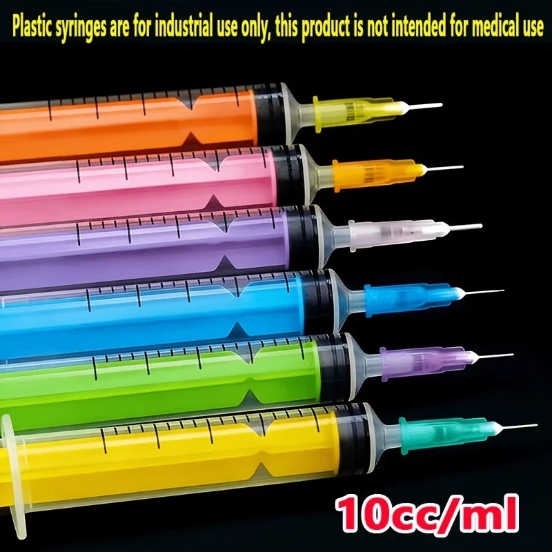 0.34 oz multi-color syringe set, suitable for DIY epoxy resin making, handicrafts making, and laboratory testing