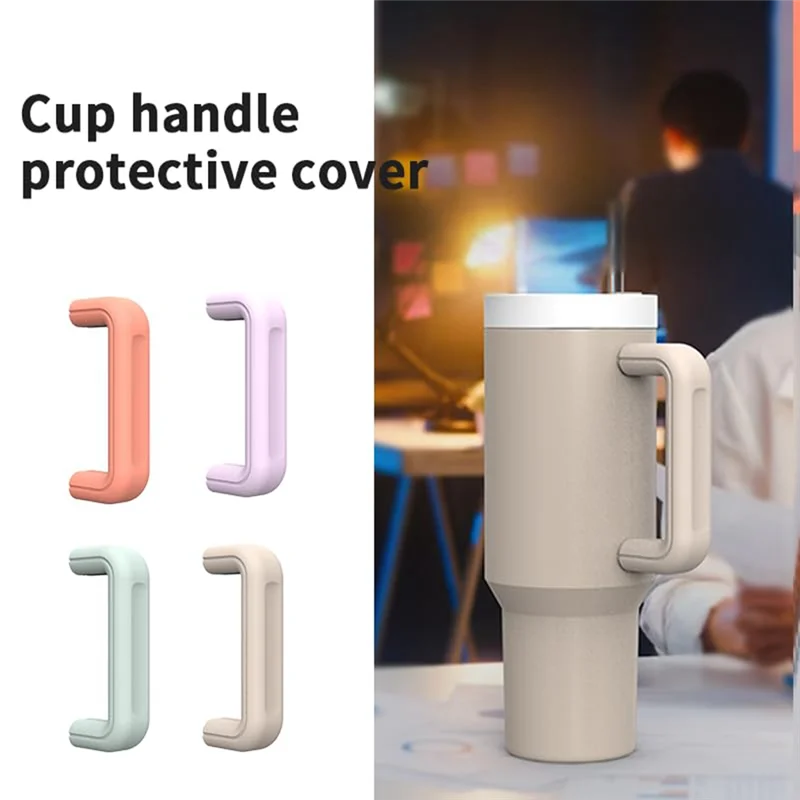 ABYN-Handle Protector For Stanley Cups 40 Oz Anti Skidding Protective Water Bottle Handle Silicone Cover Sleeve