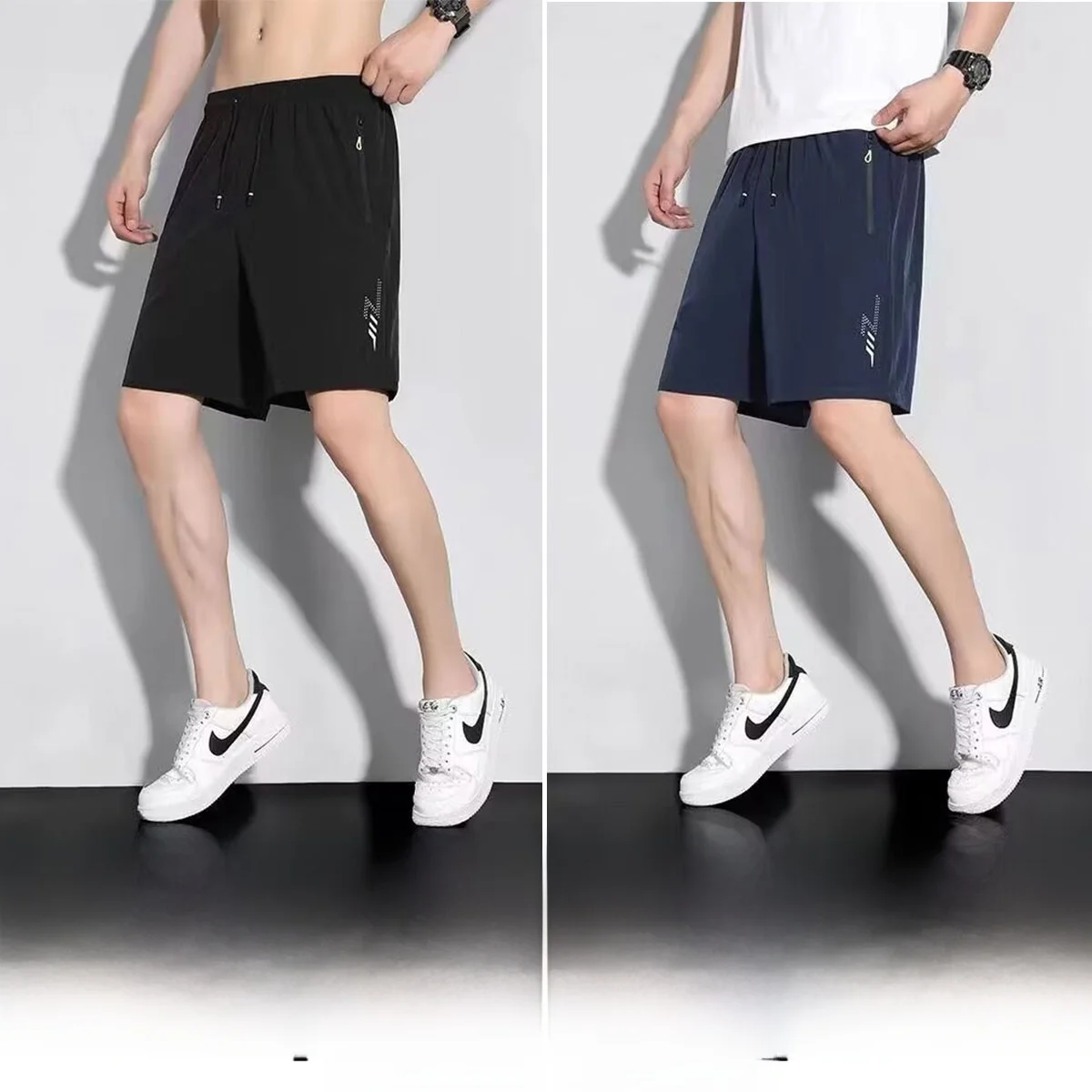 

High Elastic Qui Dry Casual Loose Fit Five Inch Middle Pants Breathable Sport Riding Trousers Trendy Youth Sle