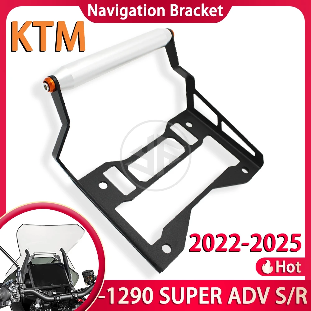 

For KTM 1290 Super Adventure S/R 2022 2023 2024 2025 Motorcycle Accessories GPS Navigation Bracket Charging Mobile Phone Stand